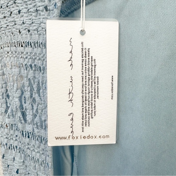 NWT Foxiedox Ellie Fit & Flare Dress Light Celestial Blue - Picture 5 of 10
